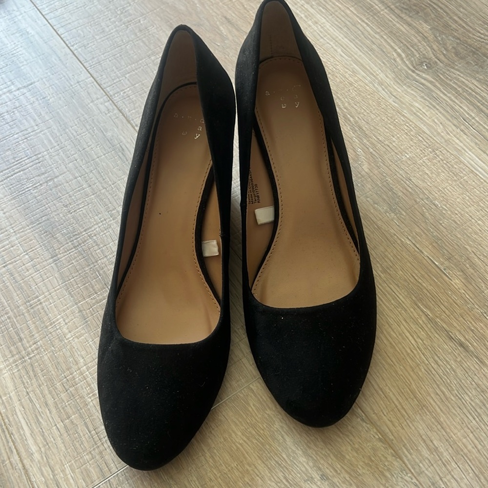 Andeaway black wedge shoes 9.5 black